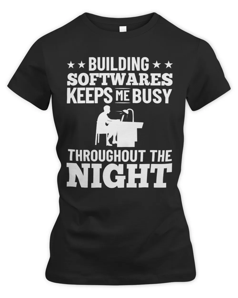 Computer Engineer Software Programmer Application Developer 1 Women's Premium Slim Fit Tee black s