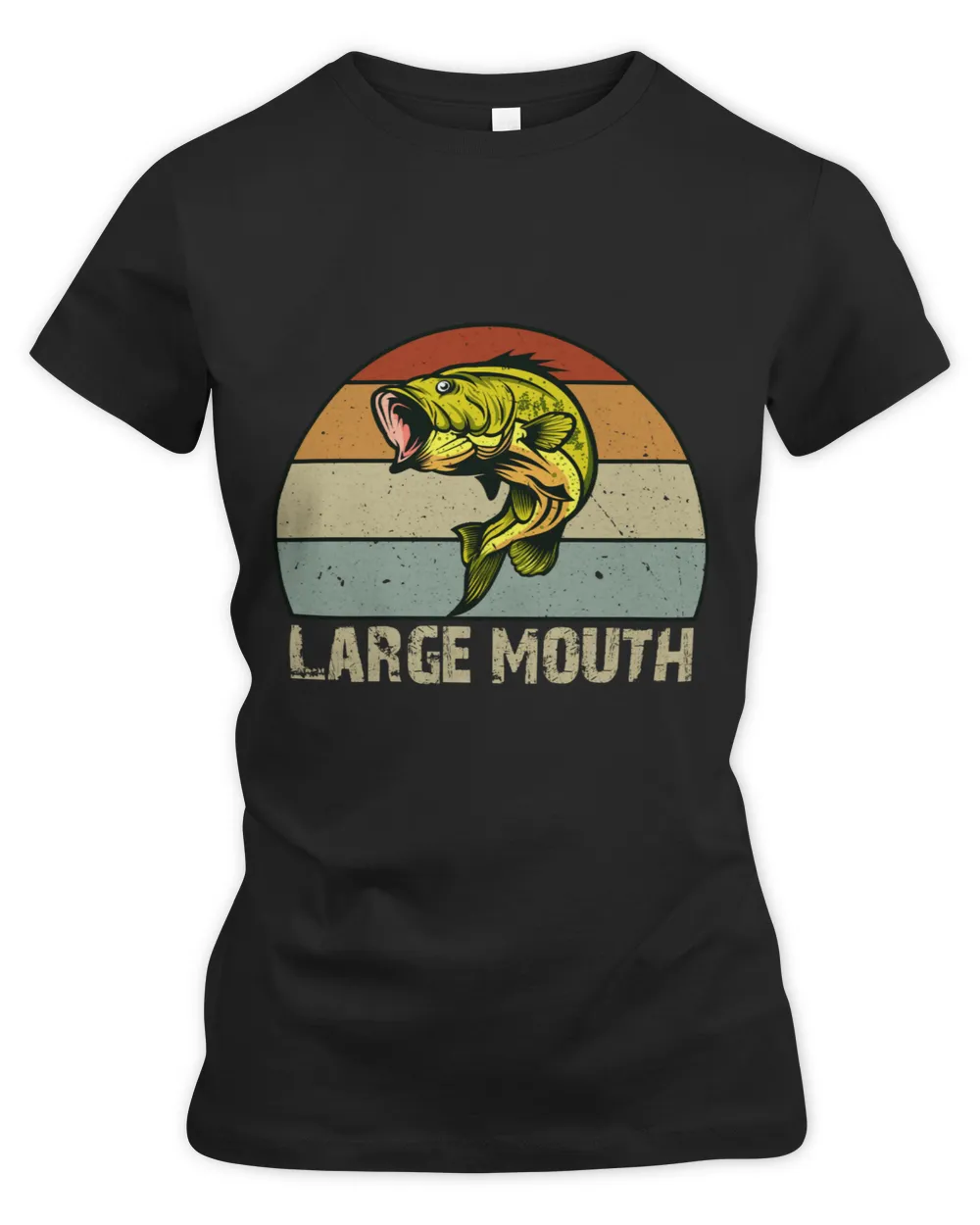 Large Mouth Bass Fisherman Gifts for Bass Fishers Long Sleeve
