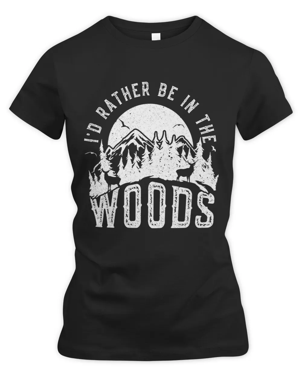 id rather be in the woods nature lover hiking
