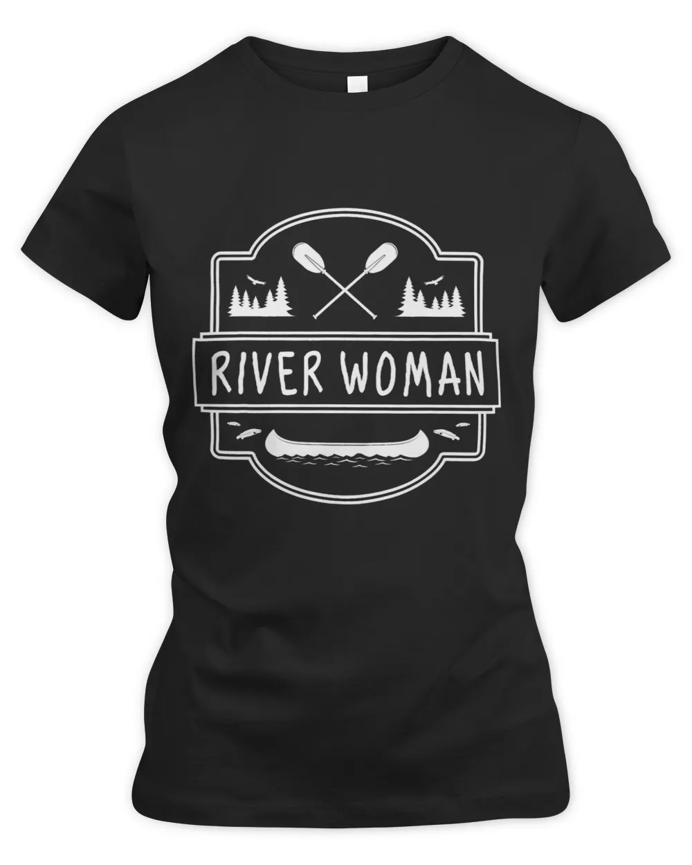 River Woman Kayaking River Floating River Tubing