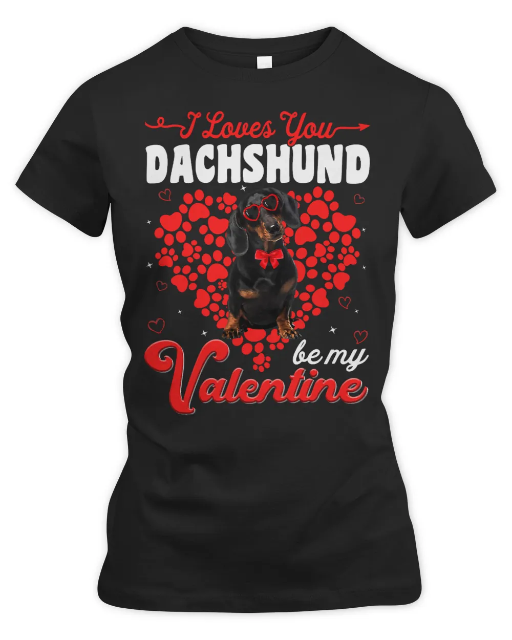 Wiener Valentines Day Tee Funny Dog Valentine 84 Dachshund Doxie
