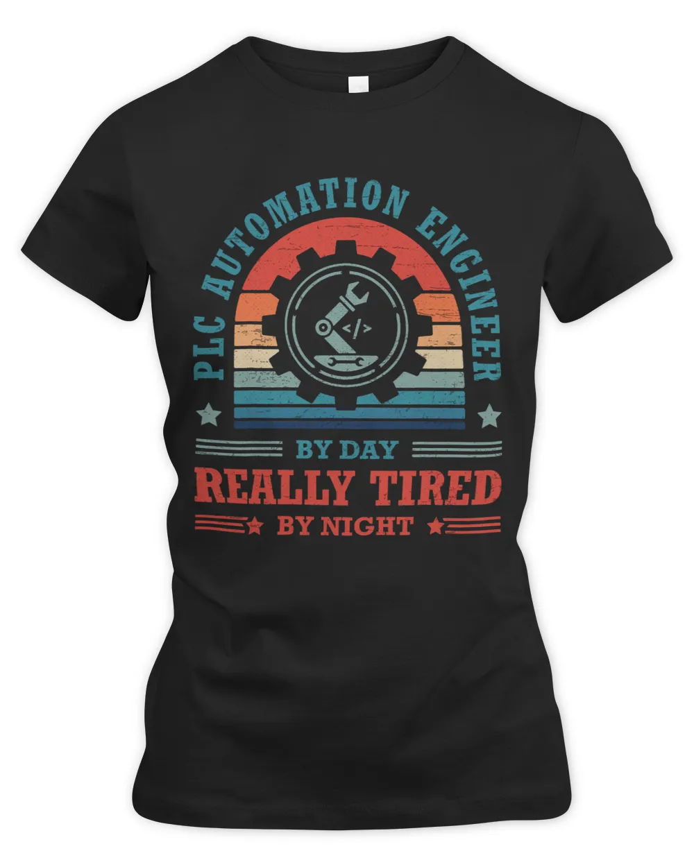 Controls Engineer PLC Automation Engineer HMI PLC Programmer 1 Women's Premium Slim Fit Tee black s