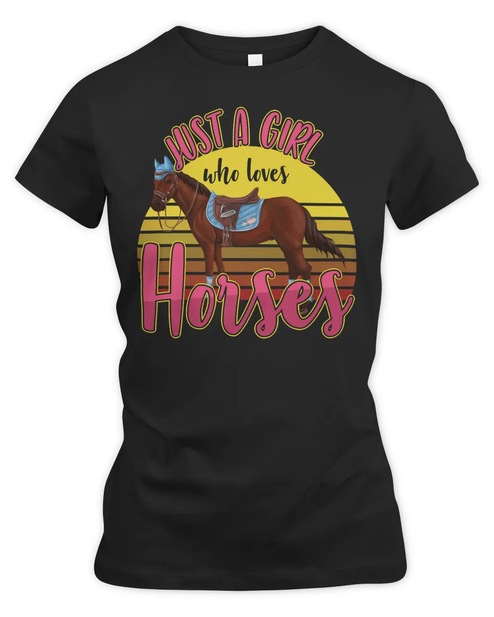 Horse Horses Animals Horse Riding Horseback Equestrian Gift Just A Girl Who Loves Horse Rider
