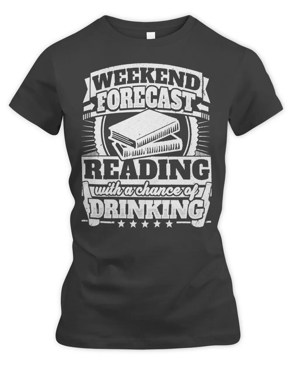 Weekend Forecast Reading Drinking Tee 446 Book Reader