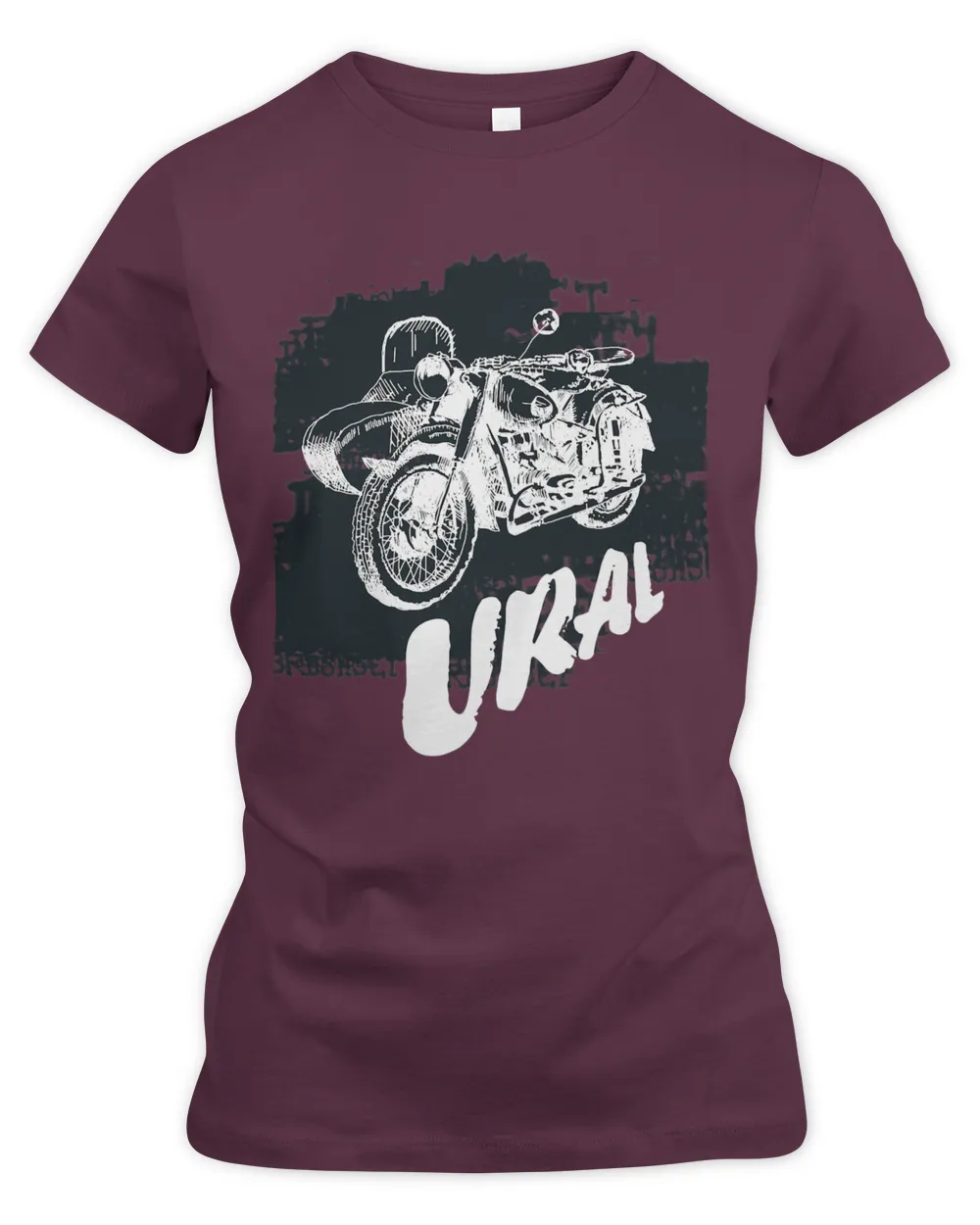 Retro Motorcycle Ural T-Shirt - Vintage Sidecar Motorbike T-Shirt