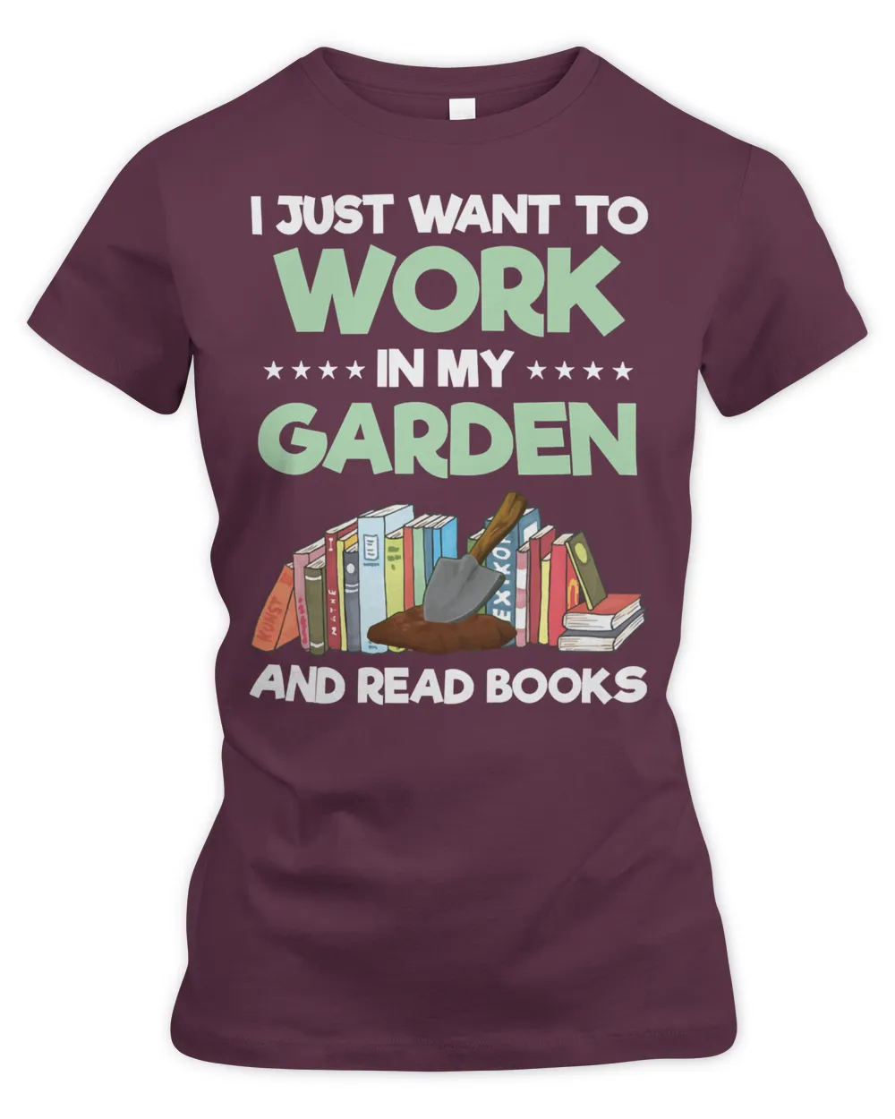 Book Reader Work In Garden And Read Books Hobby Gift Idea 329 Reading Library
