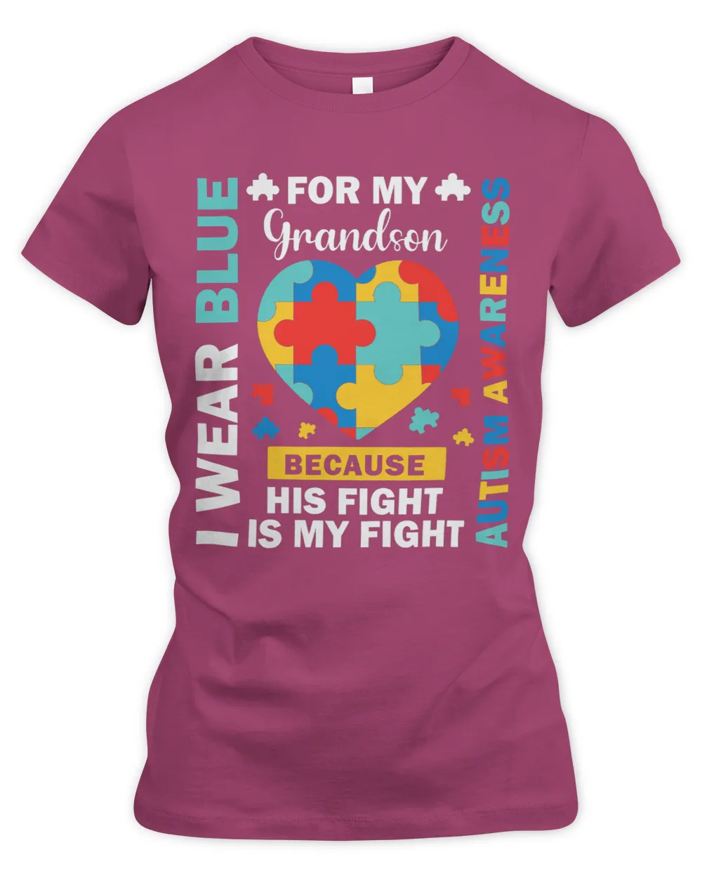 Puzzles I Wear Blue For My Grandson His Fight Is My Fight