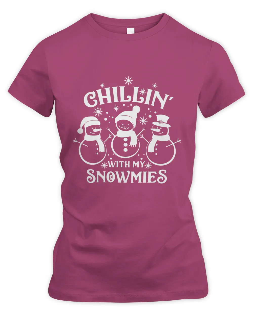 Chillin With My Snowmies Premium Slim Fit Tee