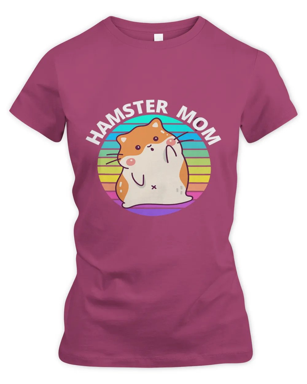Cute Retro Hamster Mom Funny Pet Lover