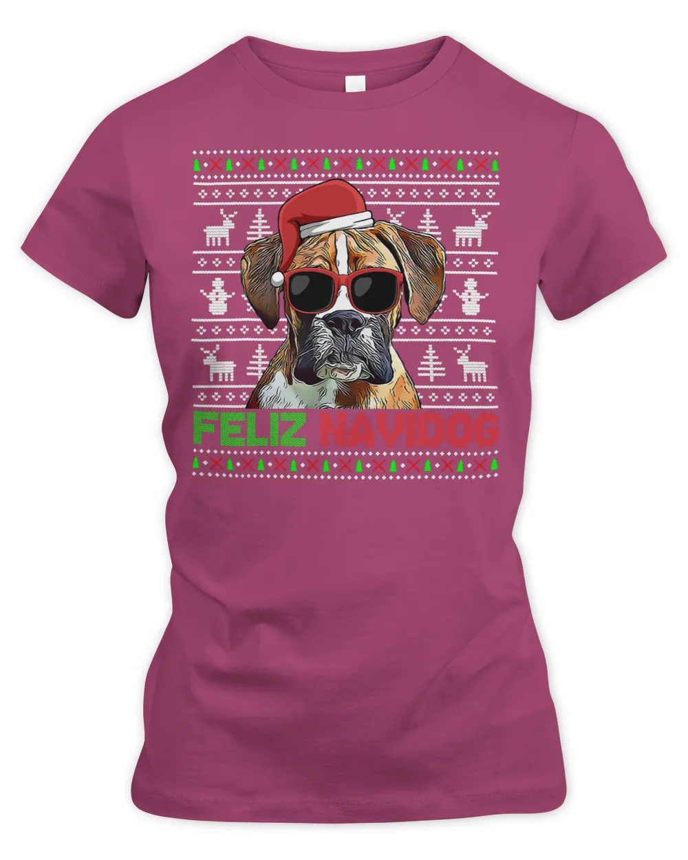 Boxer Feliz Navidog Funny Christmas 22 Boxers Dog