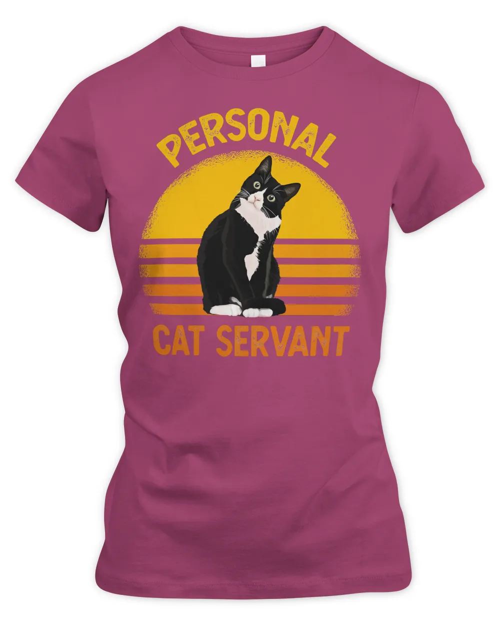 Personal Cat Servant Vintage Retro Funny Cat Lover 122 Cat