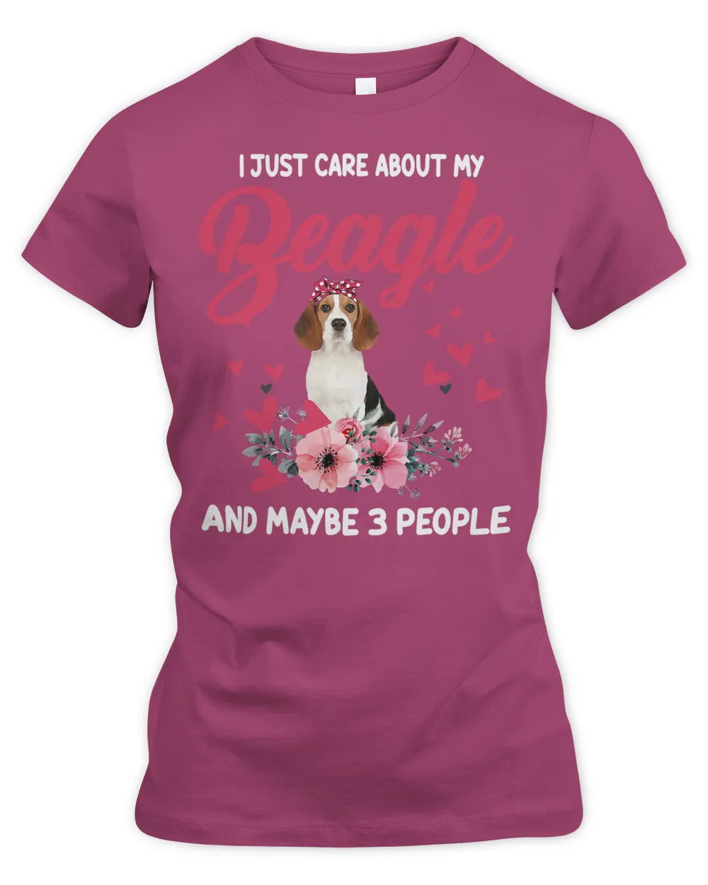 I Just Care About My Beagle Floral Lover 111 Beagle Dog