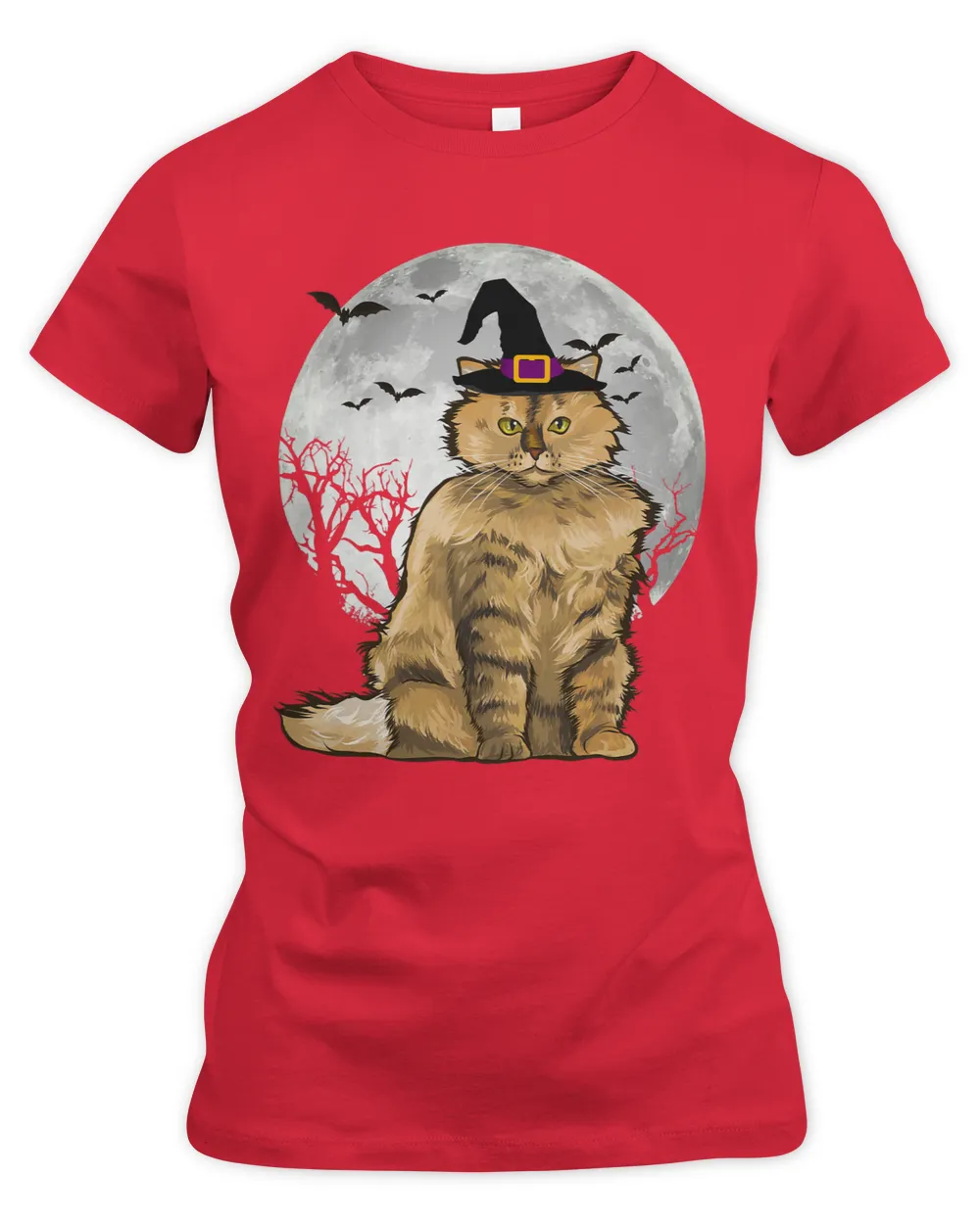 Scary Selkirk Rex Cat Witch Hat Halloween