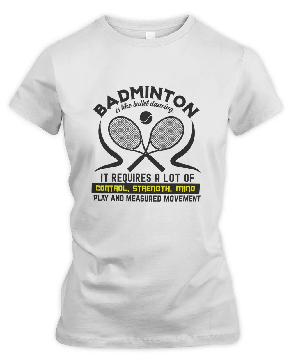 BADMINTONis Like Ballet Dancing Shirt, Badminton Shirt,Badminton T-shirt,Funny Badminton Shirt, Badminton Gift,Sport Shirt