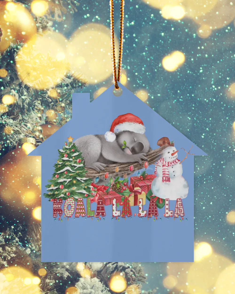 Koala La La La Ornament - Dove Box, Christmas tree snow scarecrow gift box