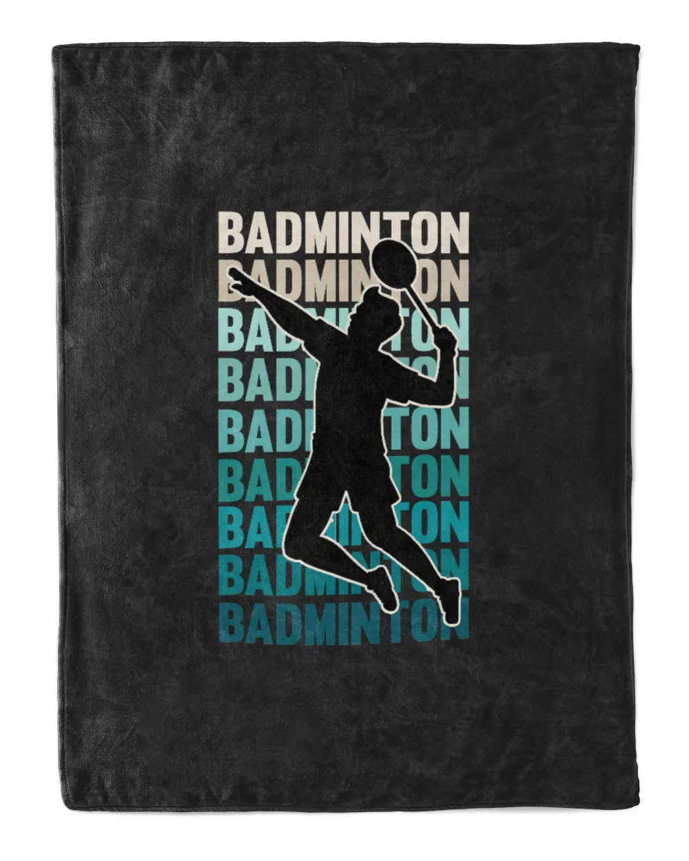 Vintage Play Badminton Silhouette Sport Player Shuttlecock T-Shirt