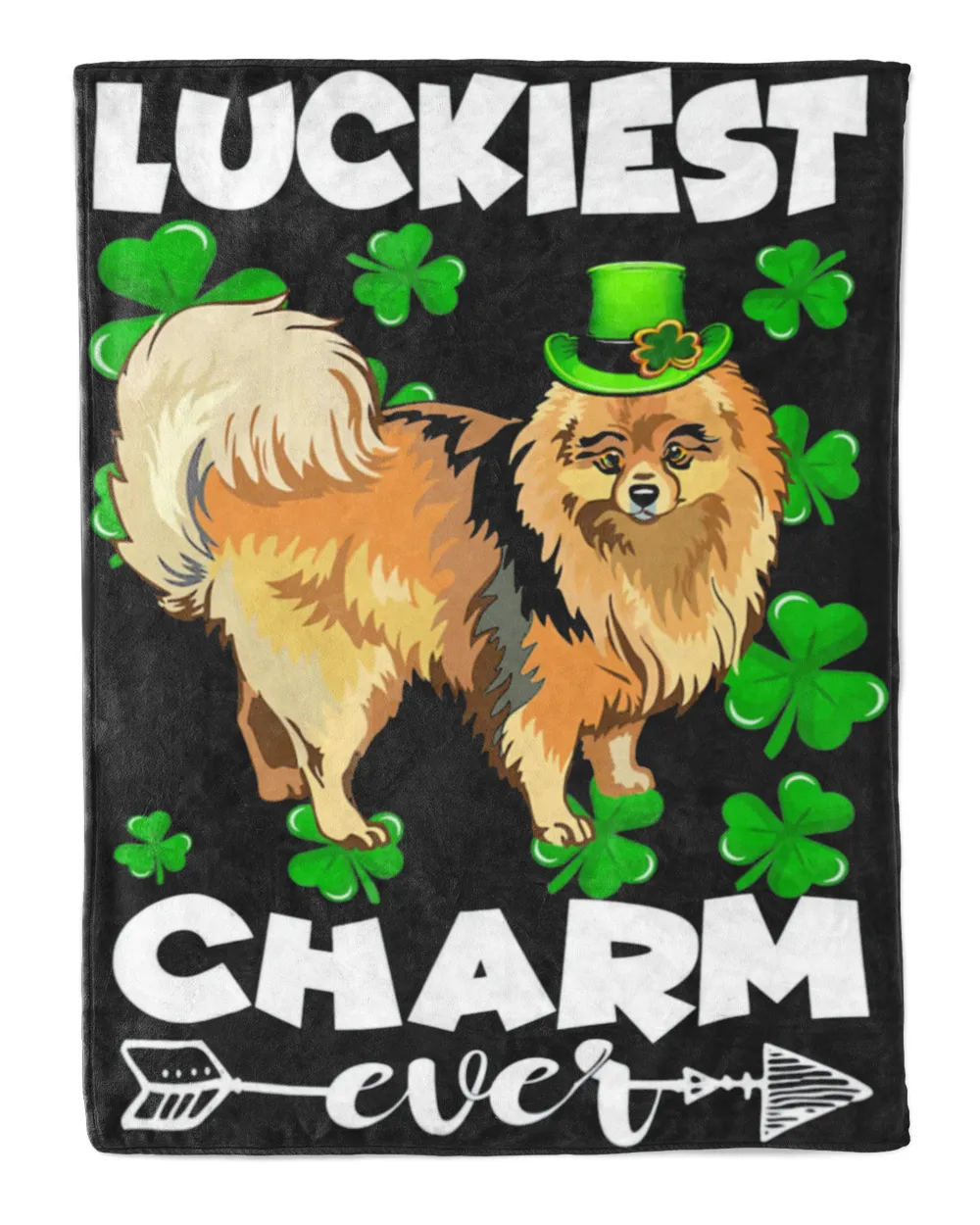 Pomeranian Luckiest Charm Ever St Patricks Day Gift Shirt