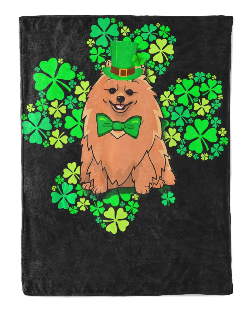 Pomeranian Lucky 4 Leaf Clover St Patricks Day Gift Shirt