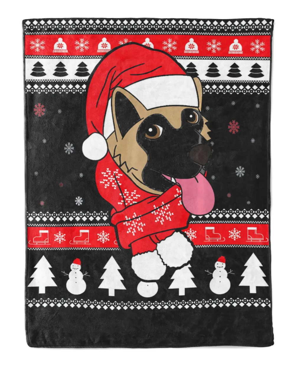 Akita Ugly Christmas Funny Dog Gift  T-Shirt