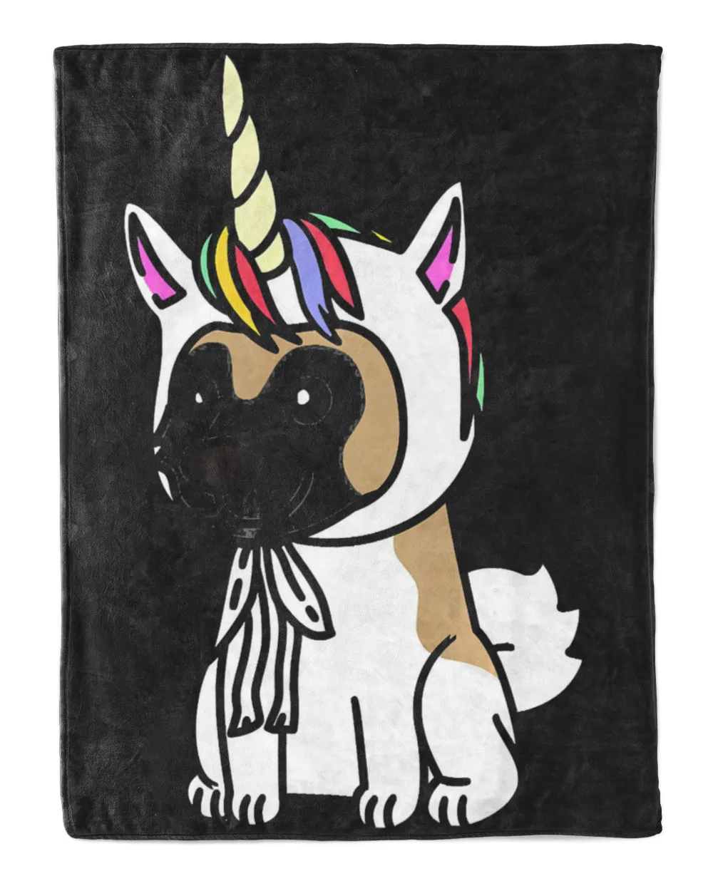 Akita Unicorn Hat Funny Dog Gift  T-Shirt