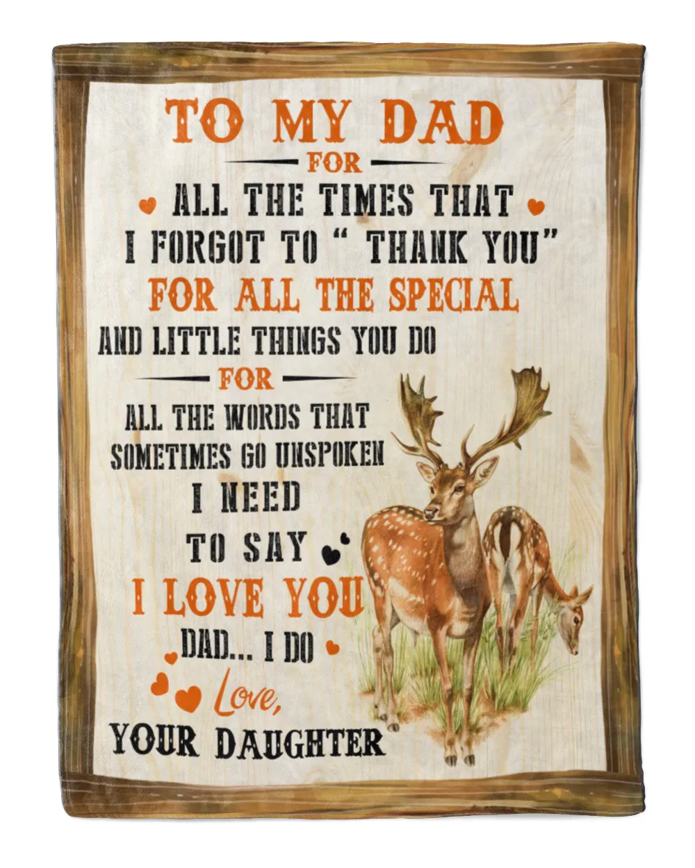 Father's Day Gifts, To My Hunting Dad Papa Pop Daddy Quilt Fleece Blanket