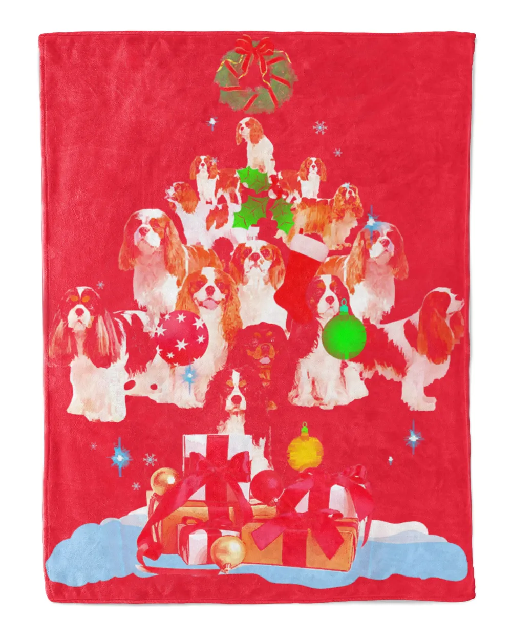 Cavalier King Charles Spaniel Christmas Tree T-Shirt
