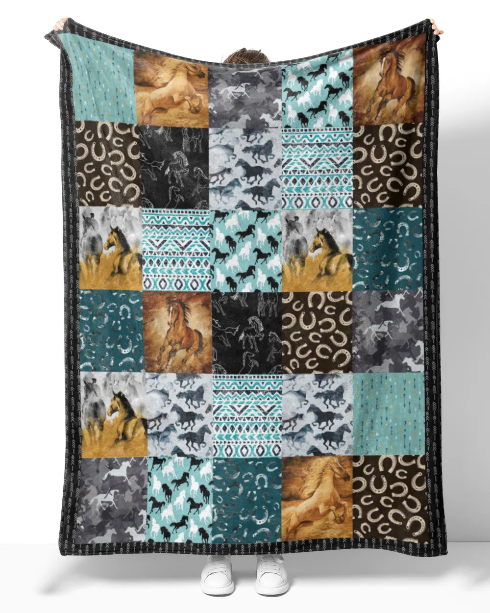 Horseshoe Vintage blanket