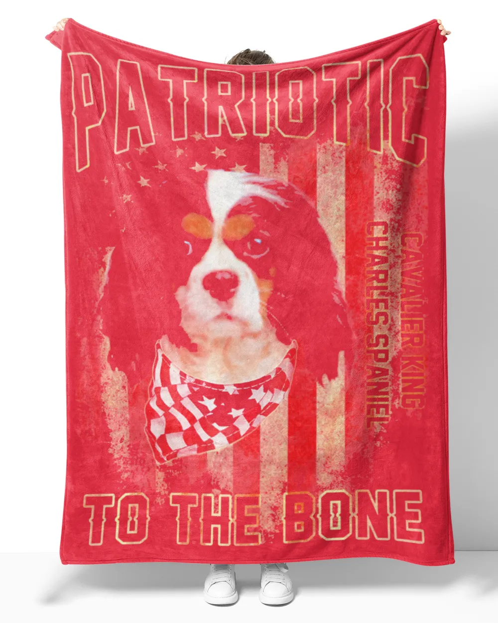 Cavalier King Charles Spaniel Patriotic t-shirt