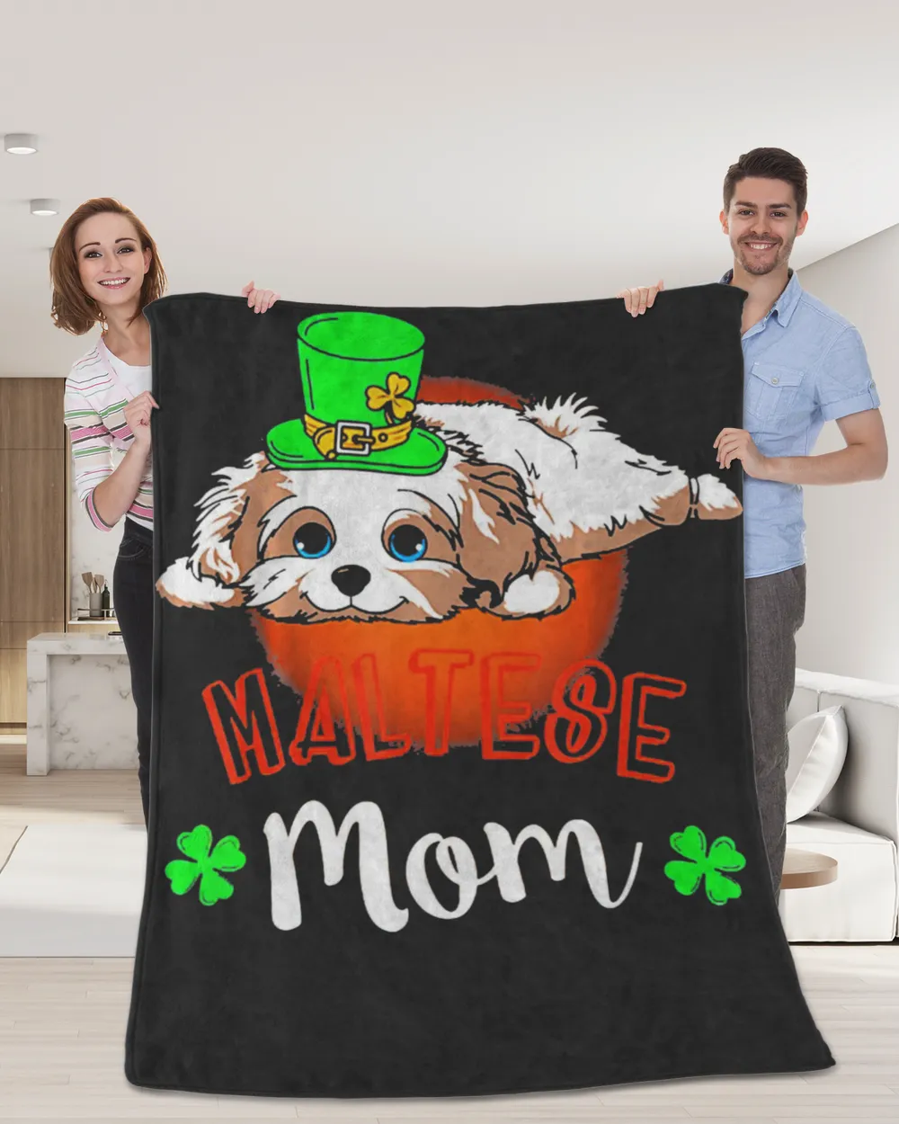 Maltese Mom St Patricks Day T Shirt