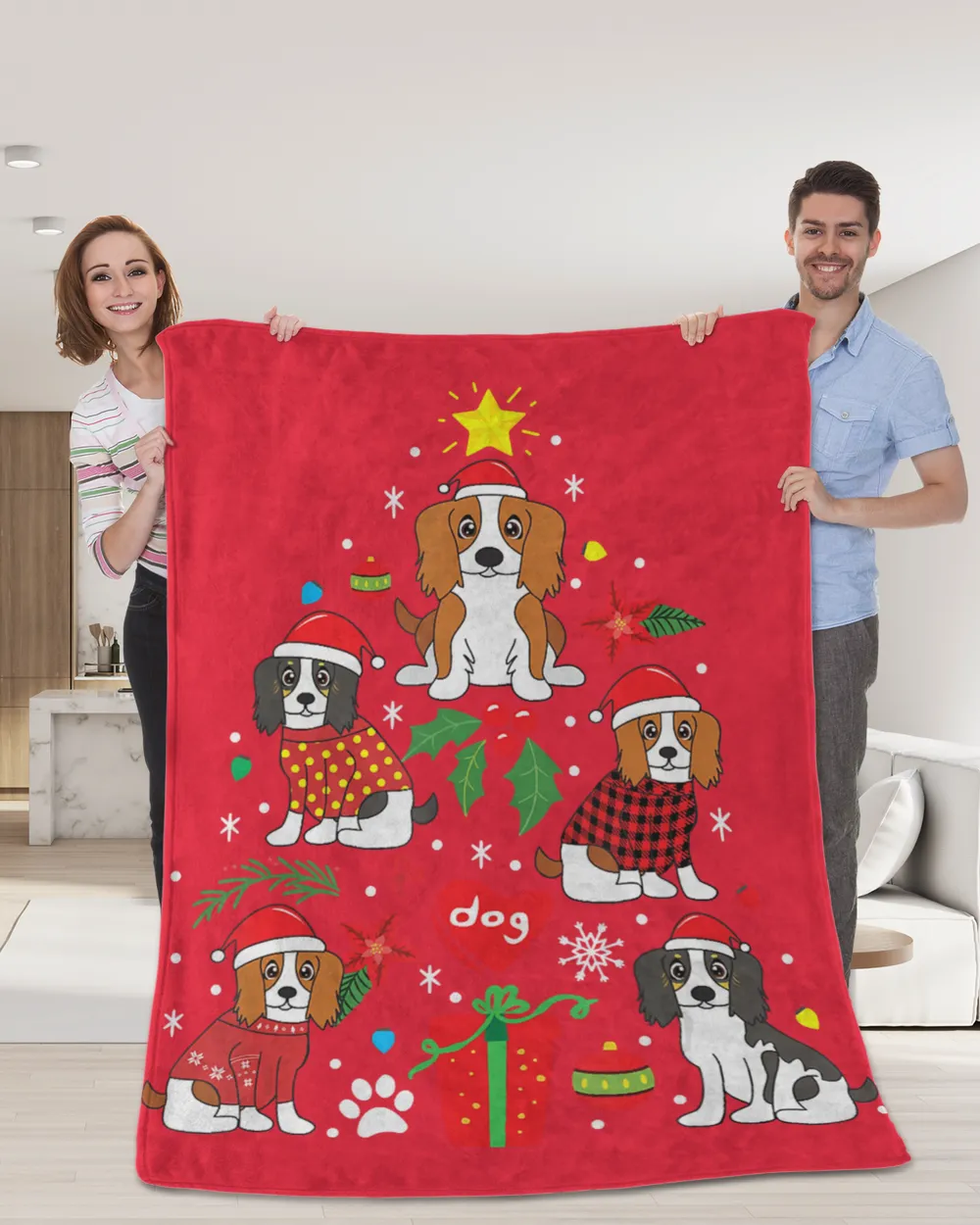 Cavalier King Charles Spaniel Christmas Tree