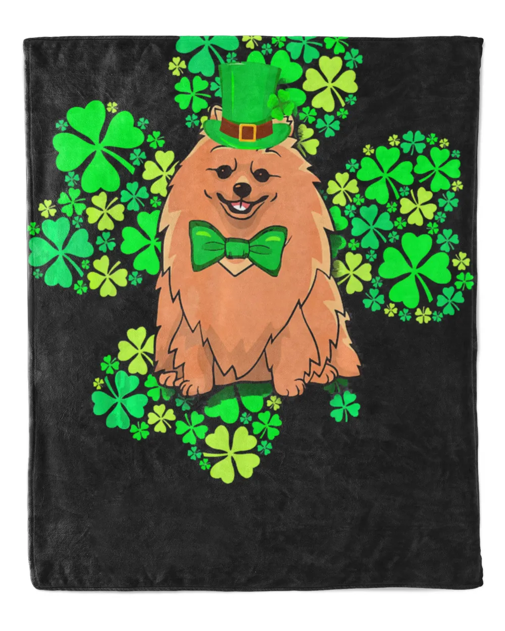 Pomeranian Lucky 4 Leaf Clover St Patricks Day Gift Shirt