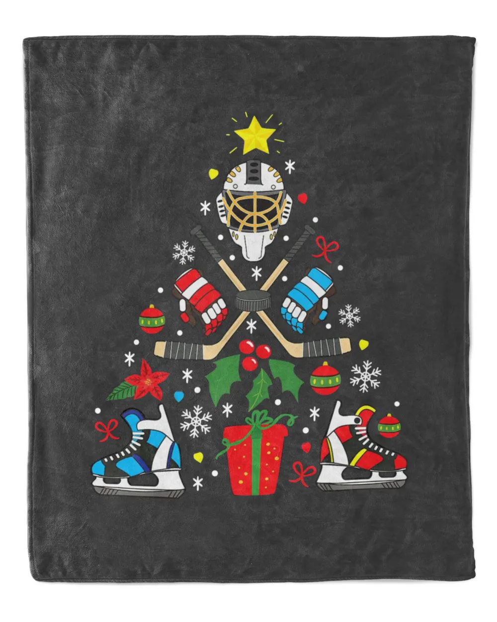 Ice Hockey Christmas Tree