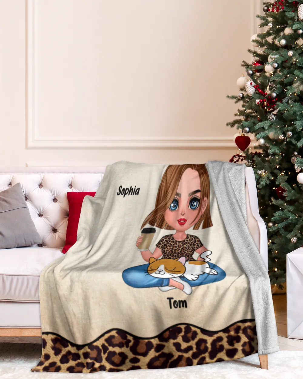 Custom Personalized Cat Mom Single Layer Gift Idea For Cat QTCAT0802DBLKA1