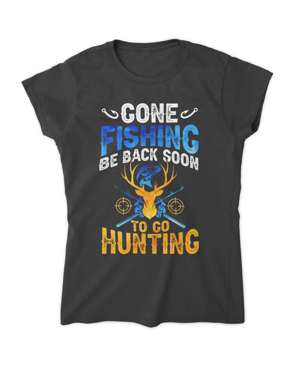 Gone Fishing Back By Hunting
