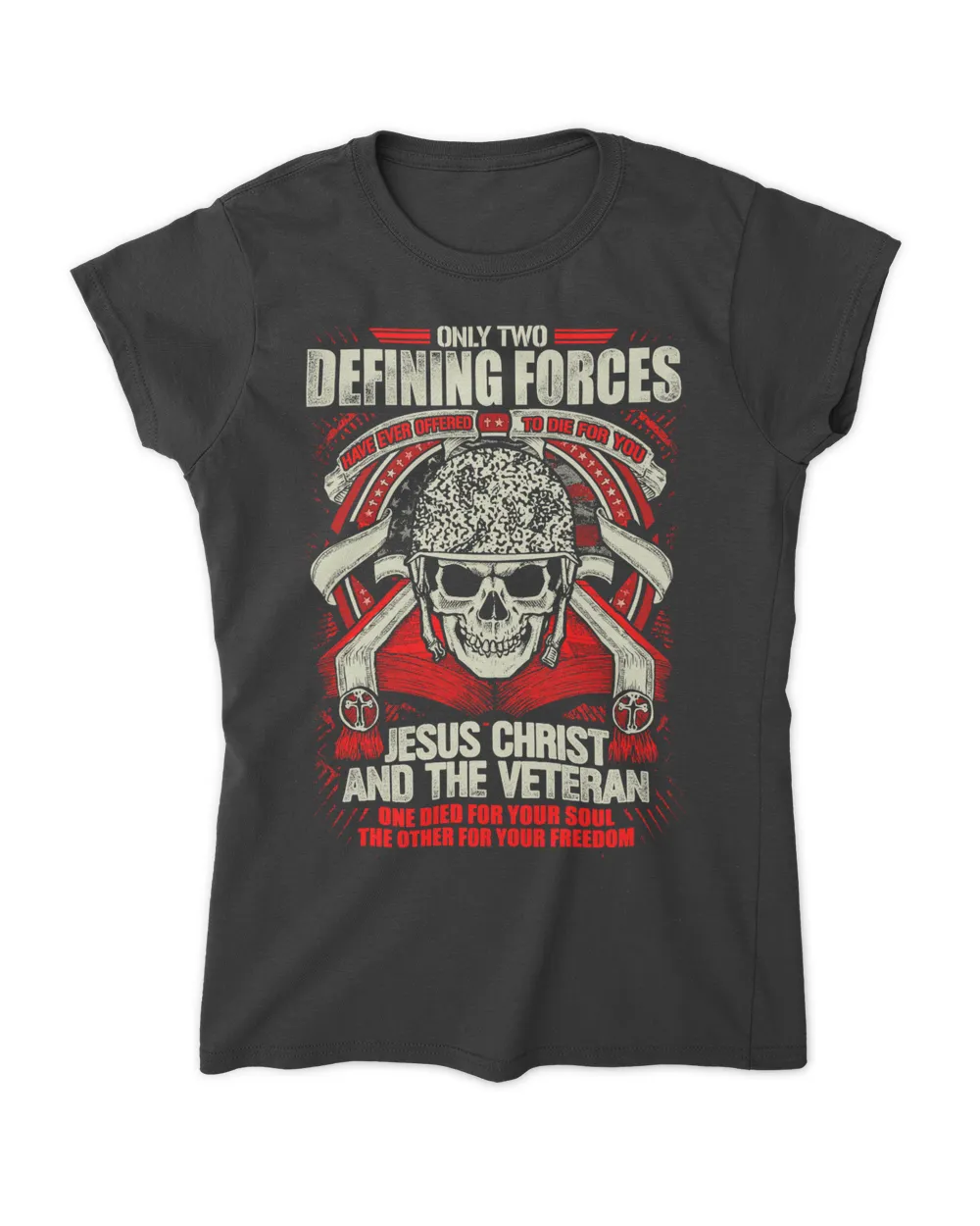 18 Veteran Defining Forces Women's Standard T-Shirt black s