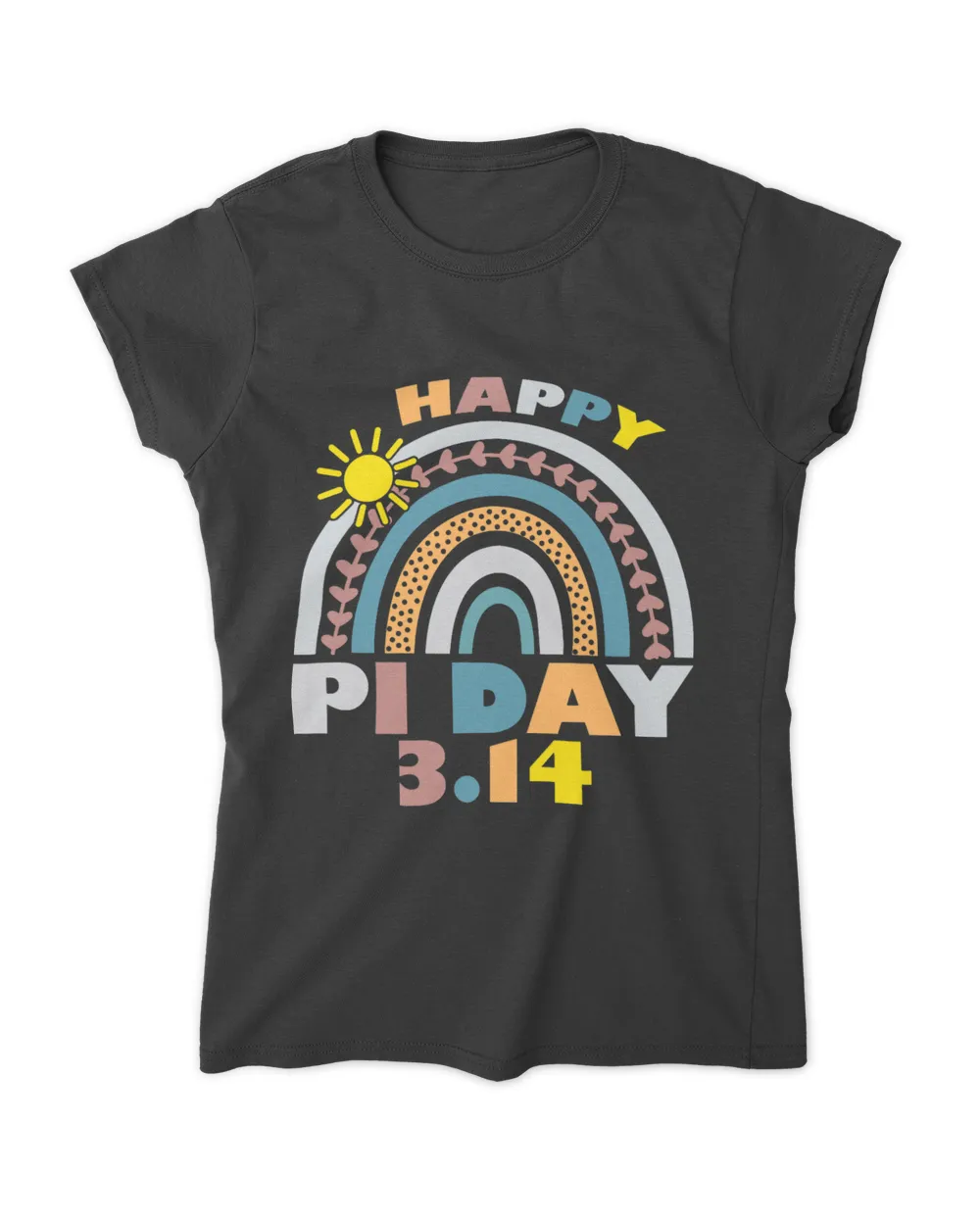 Happy Pi Day Mathematics Math Teacher Cute Rainbow Pi 3.14