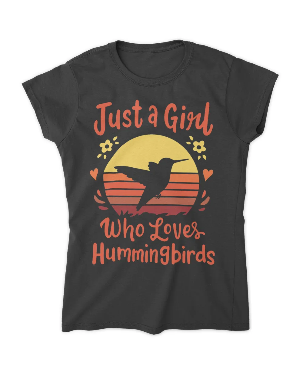 Hummingbird Just a Girl Who Loves Hummingbirds Vintage Gift