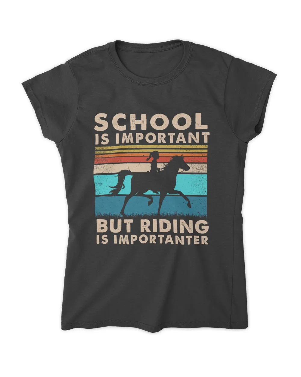 school is important but riding is importanter