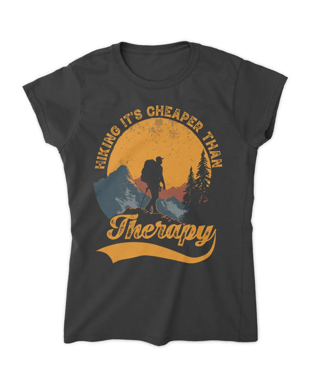 Hiking It's Cheaper Than Therapy - Men T-shirt