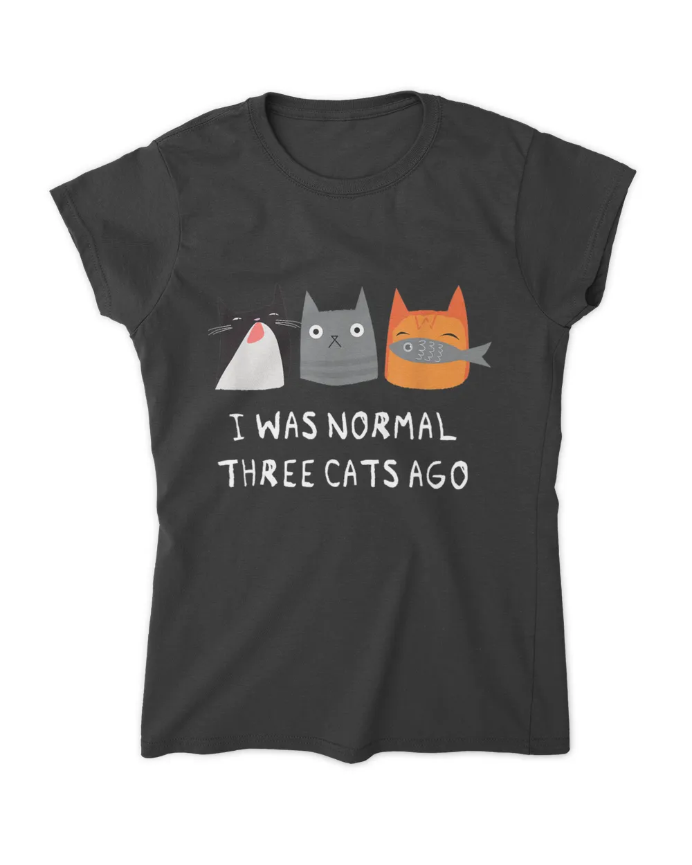 I Was Normal Three Cats Ago - Funny Cat Shirt Scratchy QTCAT261222A40