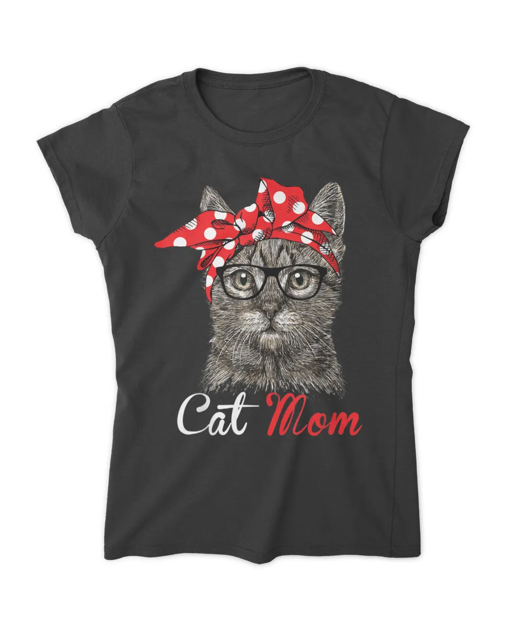 Funny Cat Mom Shirt for Cat Lovers-Mothers Day Gift QTCAT170123A11