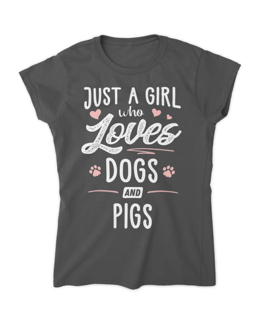 Just A Girl Who Loves Dogs And Pigs Gift Dog Lover