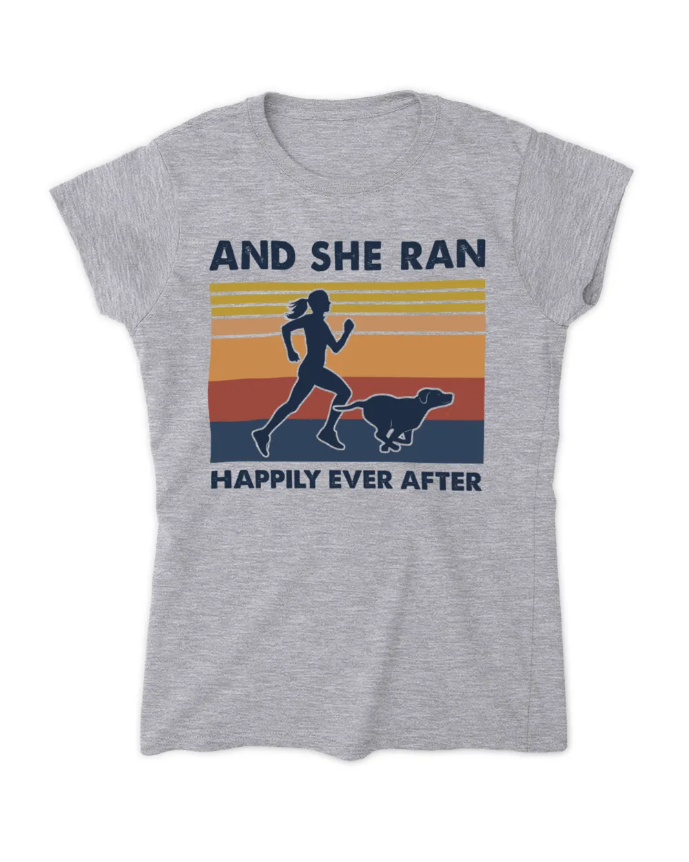 and she ran happily ever after Women's Standard T-Shirt sport-grey s