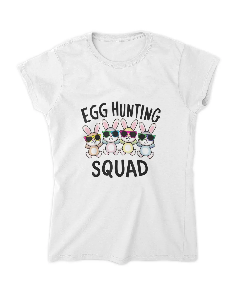 Egg Hunting Squad Crew Family Funny Happy Easter Bunny Kids T-Shirt