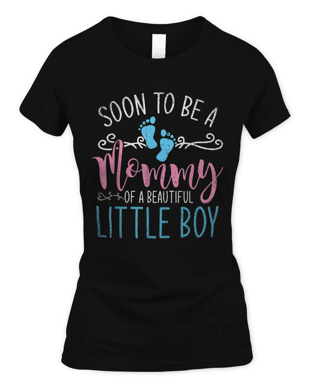 Soon To Be A Mommy Of A Beautiful Little Boy Pregnancy T-Shirt