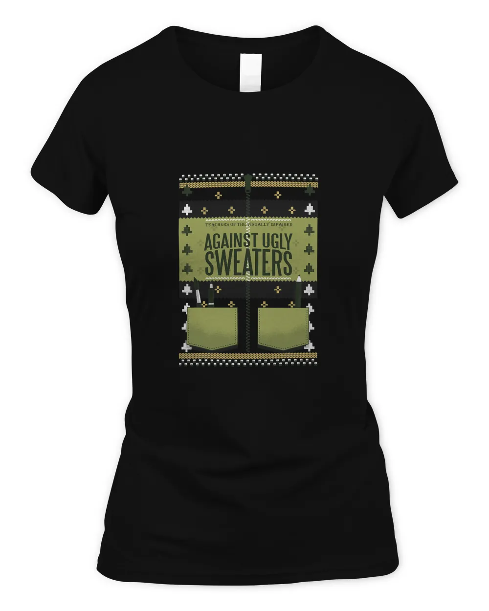 Teachers of the Visually Impaired Against Ugly Sweaters T-Shirt