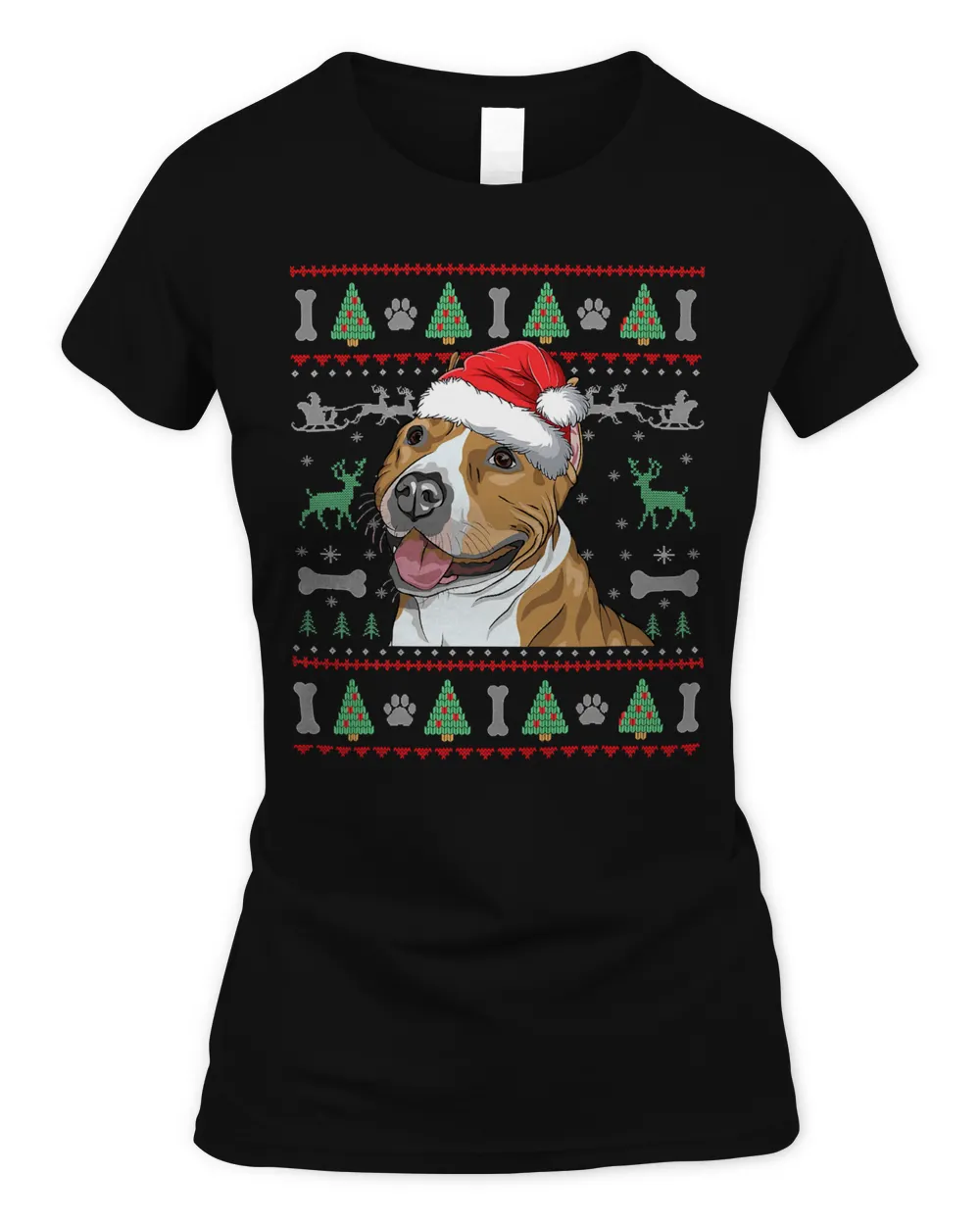 Pitbull Ugly Christmas Sweater Pit Bull Dog Lover Funny 310