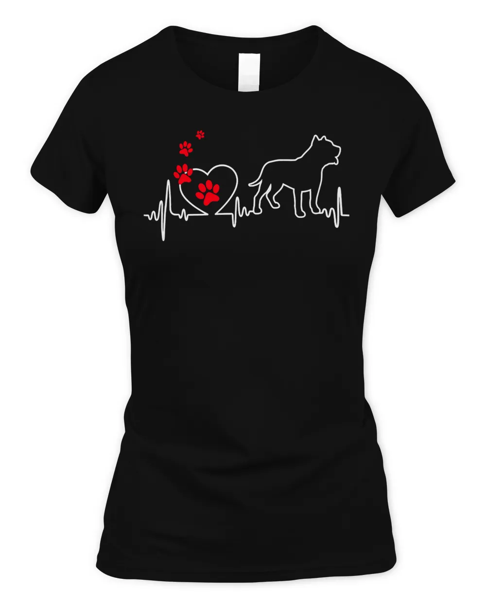 Pitbull Valentines Day Love Heartbeat Pitbull Dog Puppy Lover 290