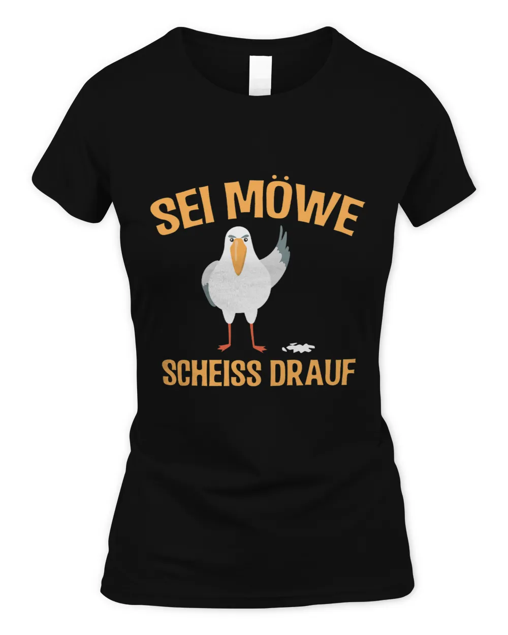 Sei Seagull Scheiss Drauf Ostsee North Sea Funny Saying