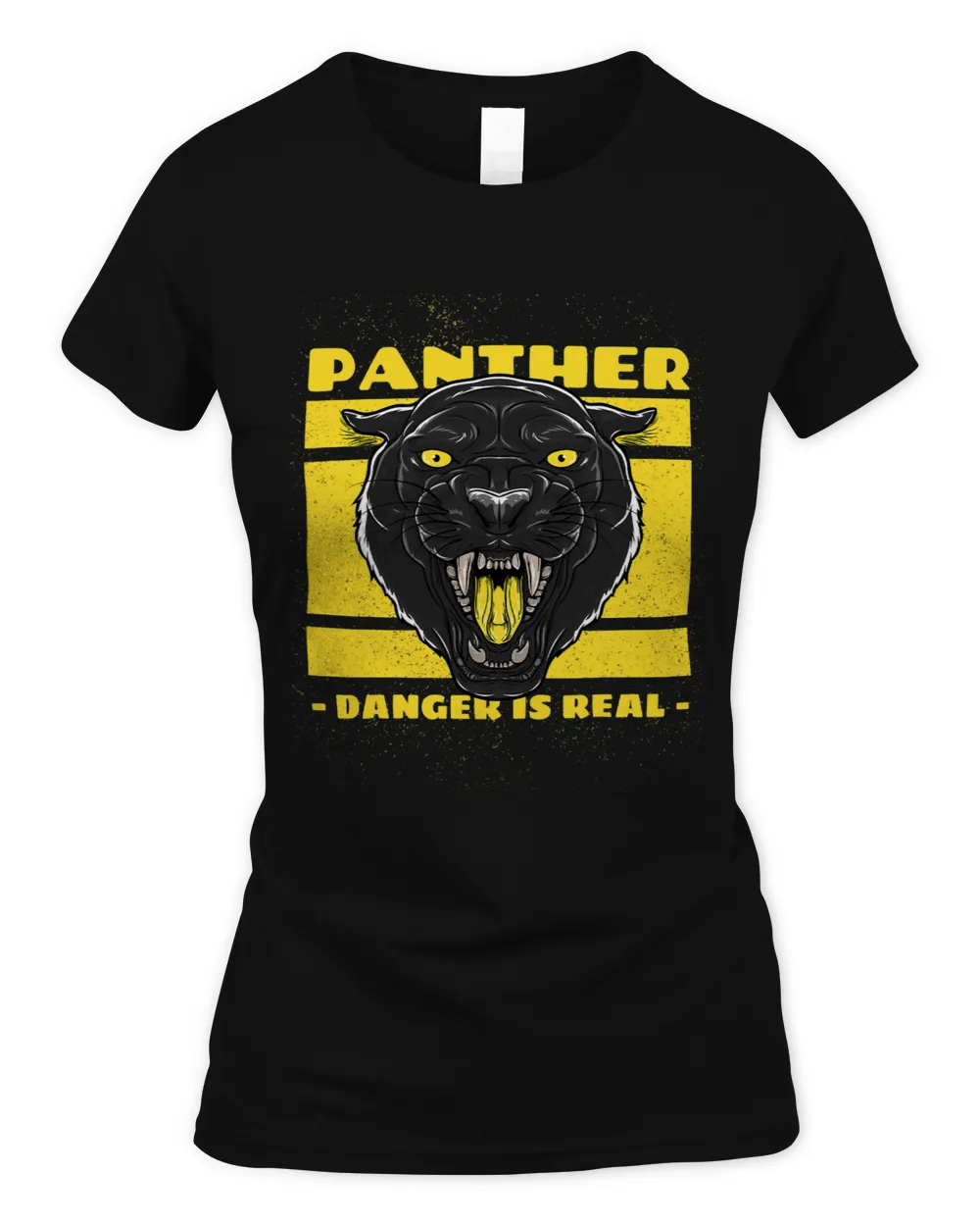 Panther danger is real black and yellow Retro style